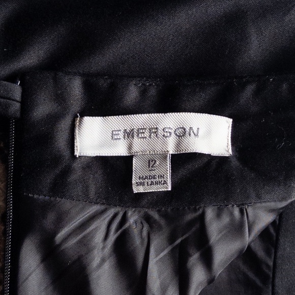 Emerson Snake Reptile Print Pencil Midi Black Skirt Womens Size 12 - Picture 6 of 6